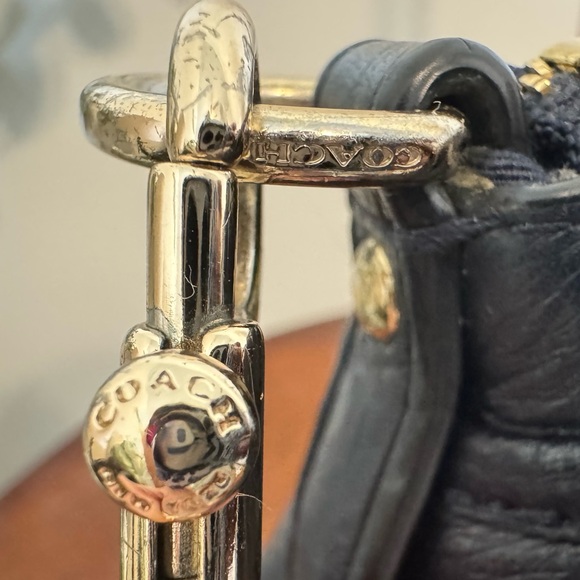 Coach Morgan Midnight Blue Pebbled Leather Bag - Picture 7 of 9